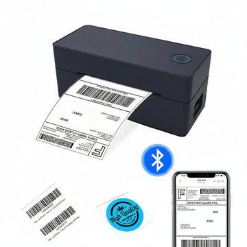 Wireless Bluetooth Thermal Shipping Label Printer 4X6 Support Android Mac Iphone Windows - Shipping Label Printer