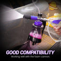 High-Pressure Washer Transparent Purple Spray Gun with Self-Locking Head and 3/8