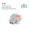 10/30/50 PCS Mini Fast Wiring Cable Connectors Universal Compact Splitter Electrical Conductors Push-In Home Terminal Block