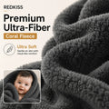 REDKISS Black Towel Set: a 6-Piece Set of Premium, Soft Bath Towels. This Ultra-Absorbent, Luxurious 6-Piece Set Includes 2 Bath Towels, 2 Hand Towels, and 2 Face Towels, Perfect for Everyday Use in Bathrooms, Gyms, Hotels, and Spas.