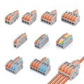 10/30/50 PCS Mini Fast Wiring Cable Connectors Universal Compact Splitter Electrical Conductors Push-In Home Terminal Block