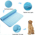 2026 New Cooling Dog Bed, Ice Silk Cooling Mat for Dogs with Ice Silk Fabric, Non-Slip & Machine Washable Design, Summer Comfort Mat for Small to Large Pets, Universal Fit