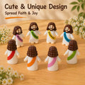 30 Pcs Colorful Mini Jesus Rubber Figurines, Original Hide and Seek Jesus Figures, Religious Party Favors for Christmas, Baptism & Sunday School Christian Gifts