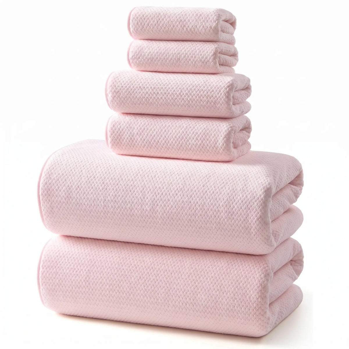 REDKISS Black Towel Set: a 6-Piece Set of Premium, Soft Bath Towels. This Ultra-Absorbent, Luxurious 6-Piece Set Includes 2 Bath Towels, 2 Hand Towels, and 2 Face Towels, Perfect for Everyday Use in Bathrooms, Gyms, Hotels, and Spas.