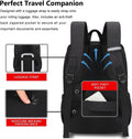 Deep Storage Laptop Backpack Business Anti-Theft Backpacks[Water Resistant] College Computer Bookbag Fits 15 Inch Laptop Black