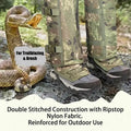 Unisex Adjustable Outdoor Snake-Resistant Leg Gaiters, Abrasion-Resistant Durable Fabric Protective Gear for Hunting, Hiking