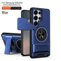 Rotating Ring Phone Case, Compatible with Samsung 25/24/23/22/21 Ultra, High-End Design, Practical Stand Case, TPU+PC Armor Shell, with Camera Protector, Unisex, Military-Grade Protective Case
