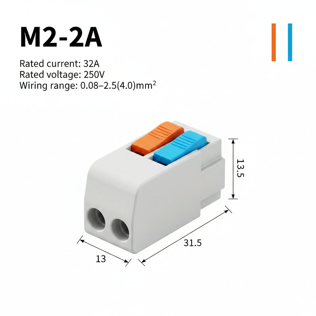 10/30/50 PCS Mini Fast Wiring Cable Connectors Universal Compact Splitter Electrical Conductors Push-In Home Terminal Block