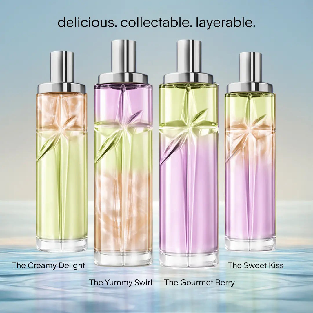 MUGLER | Starlicious Fragrance Mists Collection | Berry Licorice, Pistachio Praline, Pineapple Musk | 75Ml (2.5 Oz) | Discovery Set 3 X 10Ml