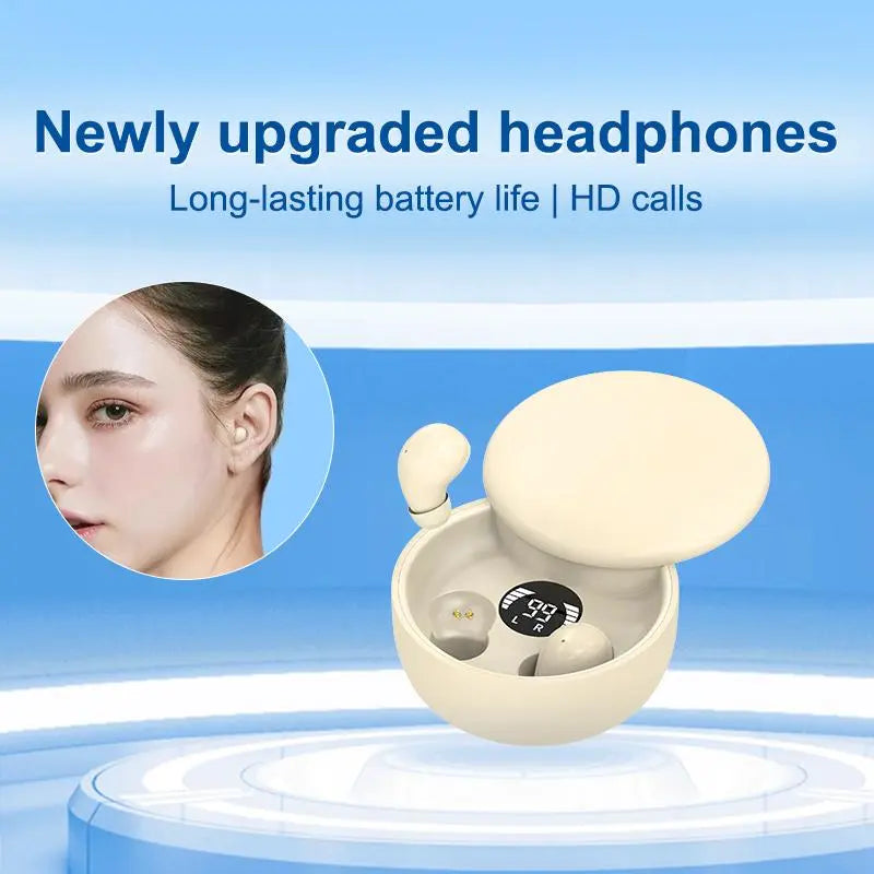 Mini Invisible Headphones Bluetooth 5.4 True Wireless In-Ear Earphones Sport Audio Earbud Audifonos Bluetooth Wireless Headphones Noise Cancelling Headphones Gamingheadset