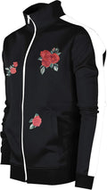 '-TRACK JACKET Mens Urban Hip Hop Premium Track Jacket - Slim Fit Side Taping Sportswear Urbanwear Streetwear Top