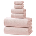 REDKISS Black Towel Set: a 6-Piece Set of Premium, Soft Bath Towels. This Ultra-Absorbent, Luxurious 6-Piece Set Includes 2 Bath Towels, 2 Hand Towels, and 2 Face Towels, Perfect for Everyday Use in Bathrooms, Gyms, Hotels, and Spas.