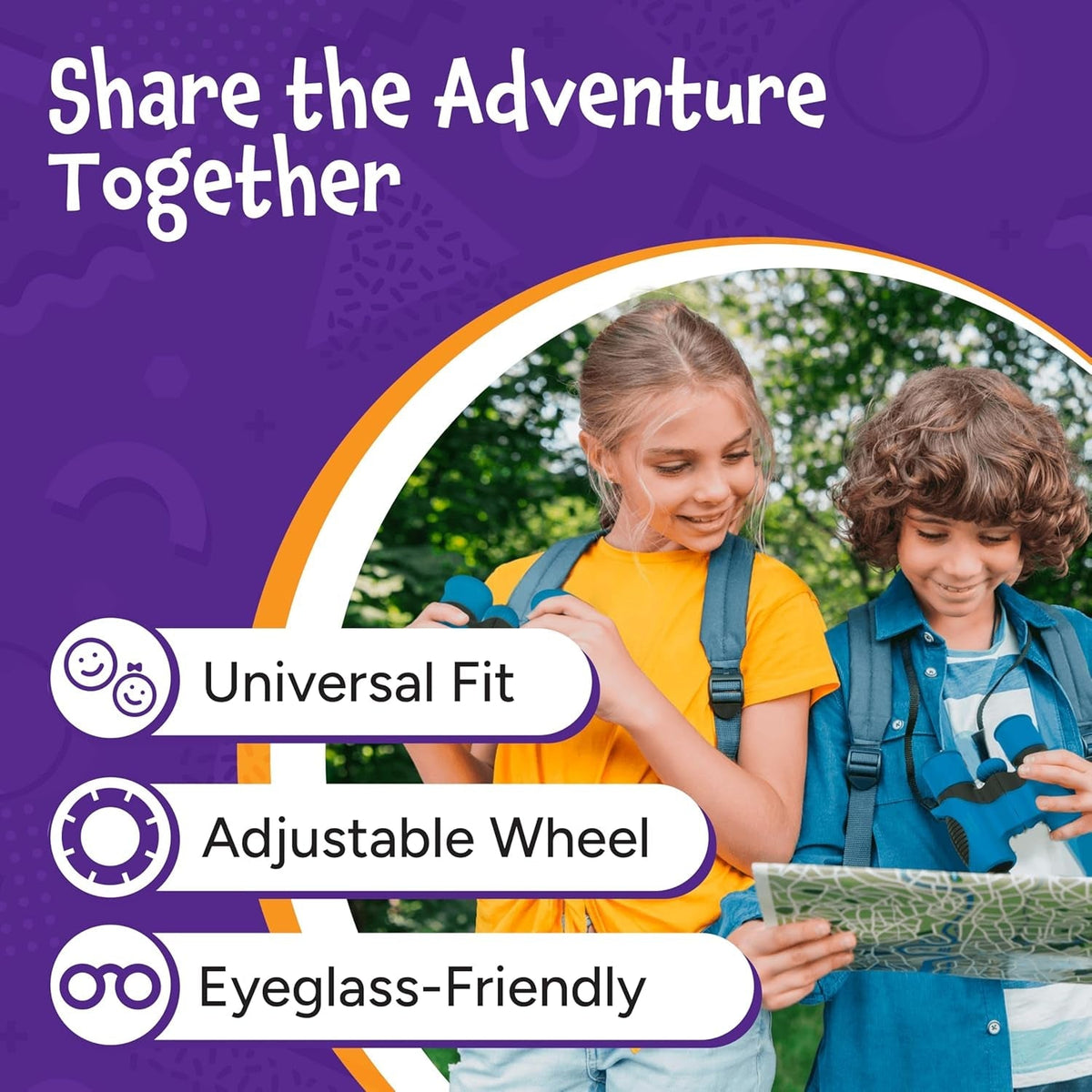 Think Peak Black Binoculars Science Toy for Kids Ages 3-12 Years - Real Compact Outdoor Adventure & STEM Educational Nature Hiking Explorer for Bird Watching, Camping Children’S Birthday Gift