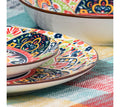 10 Strawberry Street Set of 6 Fiesta Bloom Dinner Plates