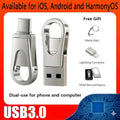 3-In-1 USB Flash Drive, Large Capacity, Dual Interface OTG Type-C, Suitable for Mobile Phones and Computers, Compatible with All Android/ Ios/Harmonyos, Suitable for Students and Office Use, G, Launched in 2026