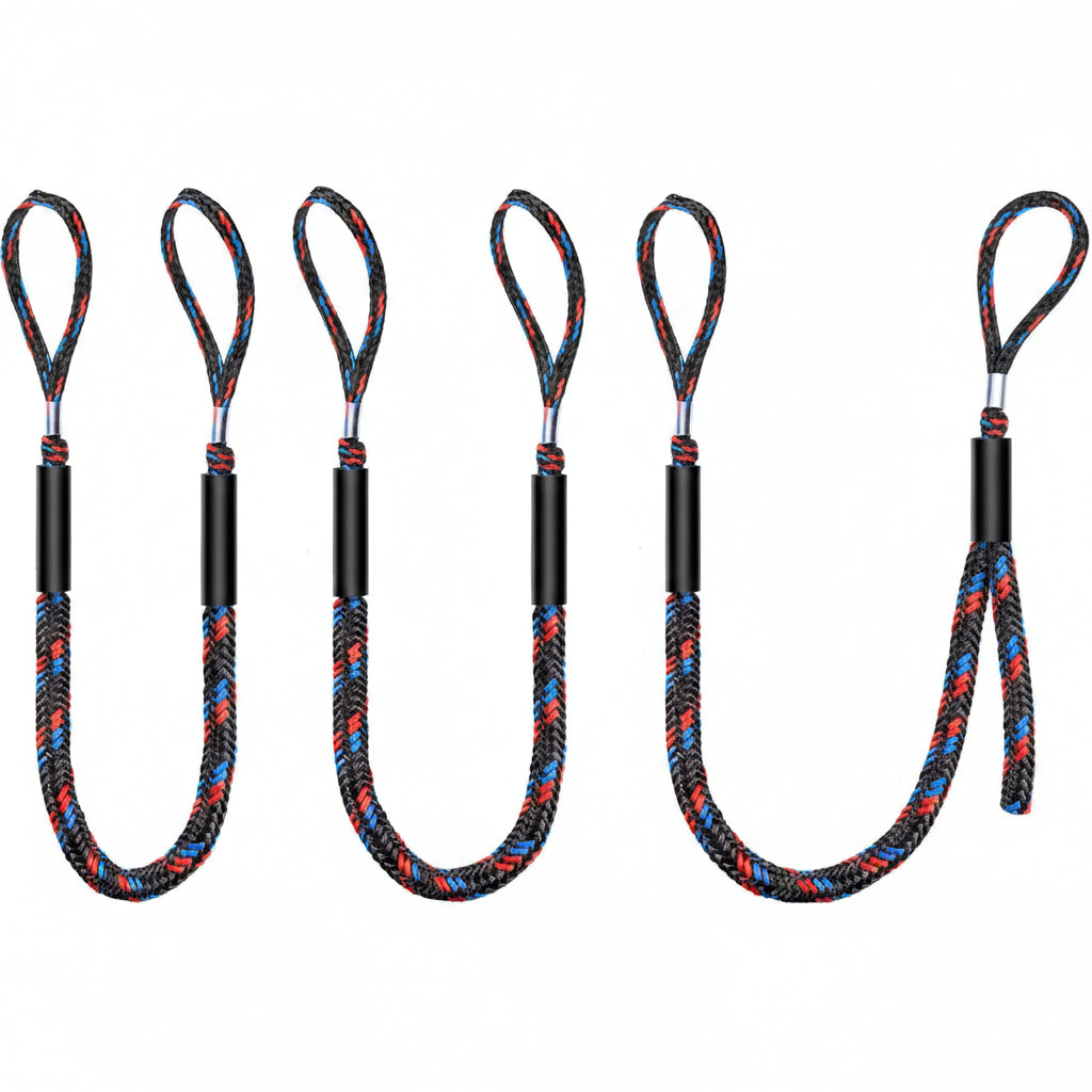 Bungee Dock Lines for Boats, Quick Connect No Knots, Shock Absorbing Mooring Lines, Boating Gifts for Men, Boat Accessories for Pontoon, Bass Boat, Jet Ski