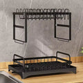 Black2-Tier Kitchen Dish Drying Racki Organize Your Dishes Instyle