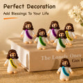 30 Pcs Colorful Mini Jesus Rubber Figurines, Original Hide and Seek Jesus Figures, Religious Party Favors for Christmas, Baptism & Sunday School Christian Gifts