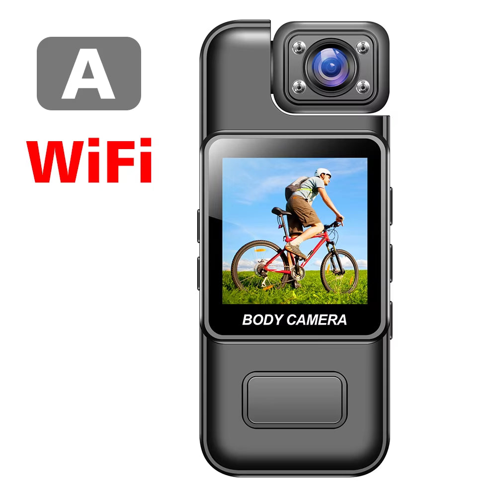 4K Wifi Mini Camera Ultra HD Portable Digital Video Recorder with Infrared Night Vision for Police Bodycam Sports DV and Riding