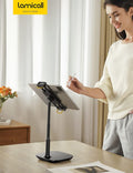 Tablet Stand Holder, Gooseneck Tablet Mount - 2.5Lb Heavy Duty Base Adjustable Desktop Stand with 360 Degree Rotating for 4.7-13