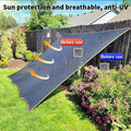 2Pcs 90% Blackout Cloth (Black) - 10 X 13Ft Uv-Resistant Shade Net with Reinforced Rivets, Suitable for Outdoor Adventures / Camping / Garden / Patio / Greenhouse.Mesh Shade Cloth，Easter Gifts