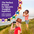 Think Peak Black Binoculars Science Toy for Kids Ages 3-12 Years - Real Compact Outdoor Adventure & STEM Educational Nature Hiking Explorer for Bird Watching, Camping Children’S Birthday Gift