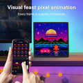LED Pixel Display 64X64 RGB LED Matrix Panel Programmable Pixel Art Display with Bluetooth APP Control Creative Pixel Screen