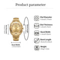 【Dealsforyoudays】Luxury Polygon Men'S Business Watch Waterproof Luminous Calendar Premium Metal Texture Gift Box Included for Men