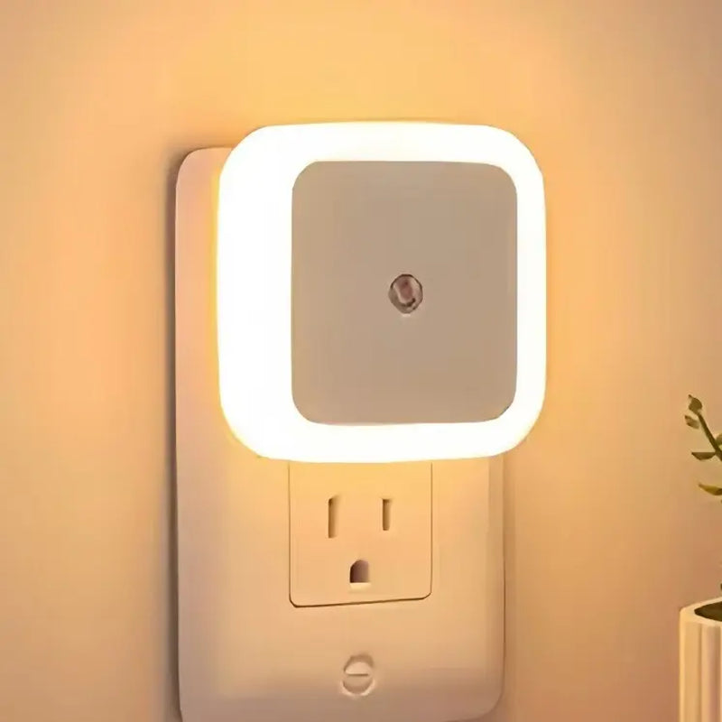 4-Pack LED Night Light with Dusk-To-Dawn Sensor, Plug-In Warm White Night Lights, Automatic On/Off Wall Night Lamps for Bedroom Bathroom Hallway, Soft Ambient Lighting for Home Safety