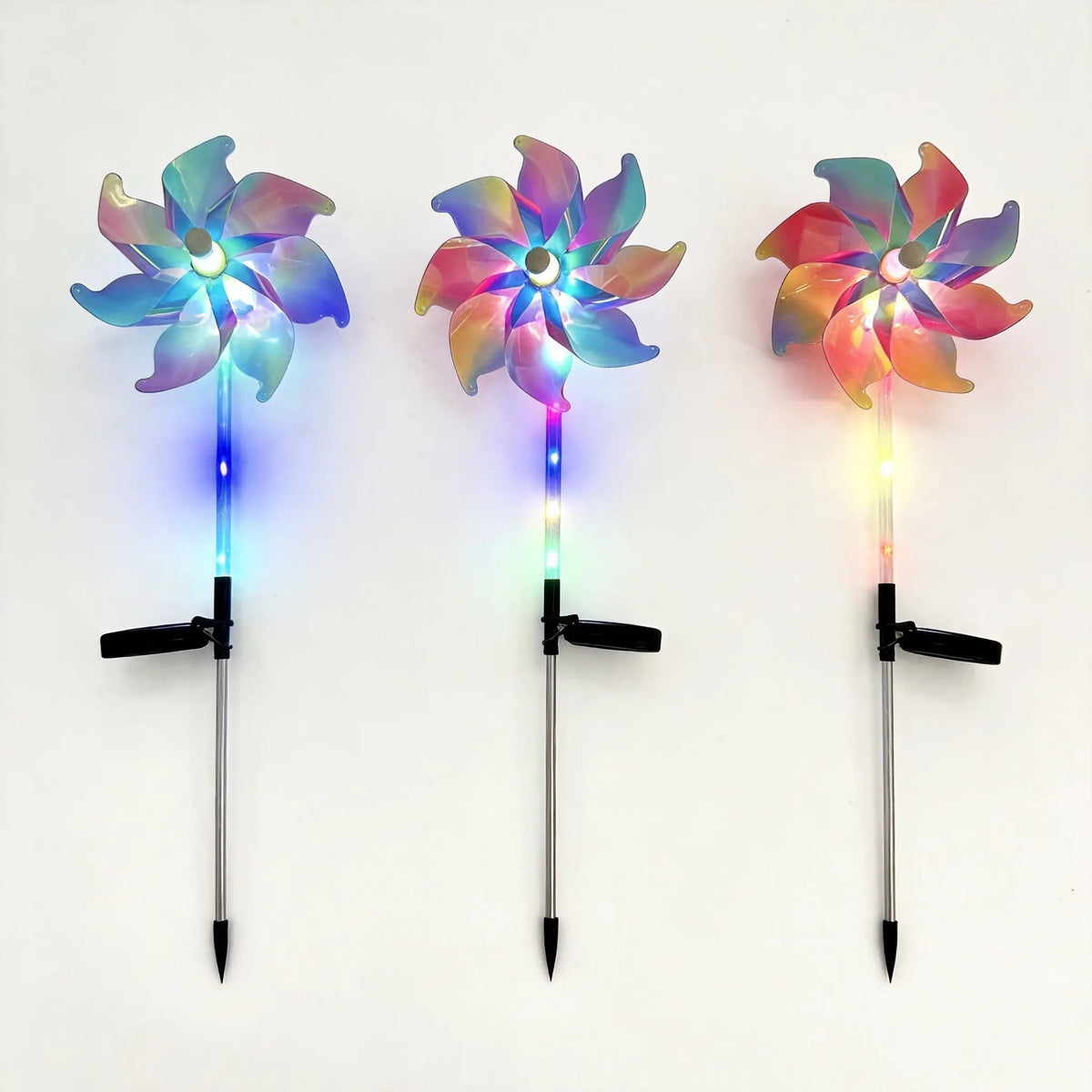 Waterproof LED Solar Wind Spinner - Light up Your Garden with Every Breeze Decor Yard