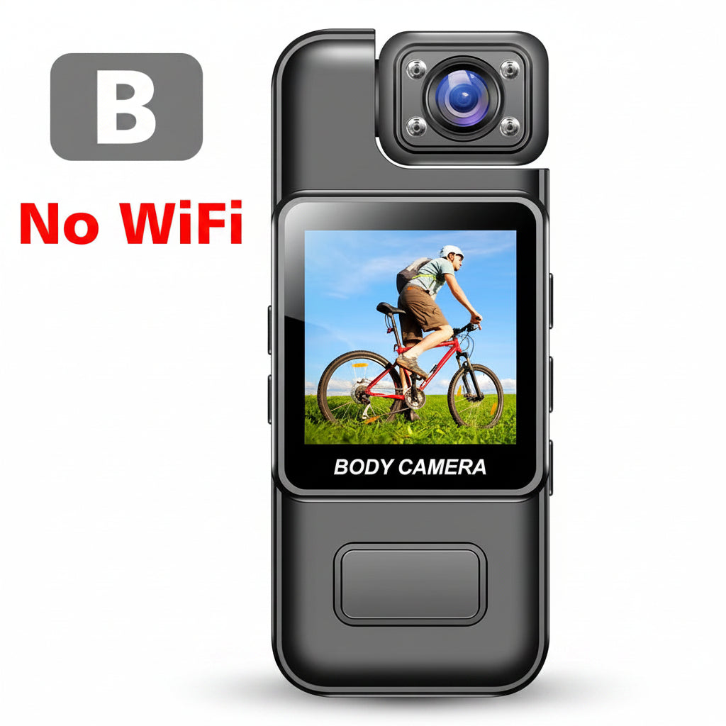 4K Wifi Mini Camera Ultra HD Portable Digital Video Recorder with Infrared Night Vision for Police Bodycam Sports DV and Riding