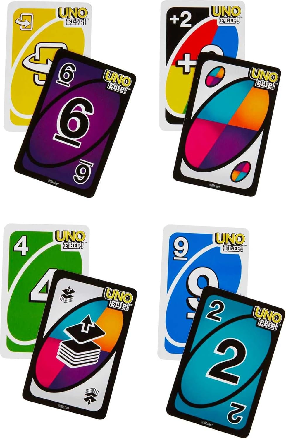 Mattel Games UNO FLIP! Card Game in Storage & Travel Tin, Color Blind Accessible Deck for Kids, Adults & Family Nights & Parties (Amazon Exclusive)