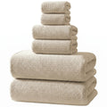 REDKISS Black Towel Set: a 6-Piece Set of Premium, Soft Bath Towels. This Ultra-Absorbent, Luxurious 6-Piece Set Includes 2 Bath Towels, 2 Hand Towels, and 2 Face Towels, Perfect for Everyday Use in Bathrooms, Gyms, Hotels, and Spas.