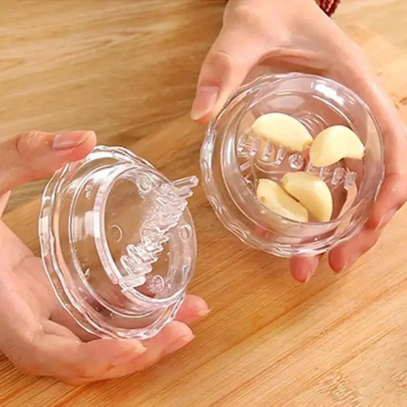 Manual Garlic Twister & Masher, Multi-Functional Mincer & Grinder for Garlic, Onion, Ginger, Herbs, Nuts, Impact Resistant Kitchen Gadget & Home Accessory