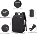Deep Storage Laptop Backpack Business Anti-Theft Backpacks[Water Resistant] College Computer Bookbag Fits 15 Inch Laptop Black