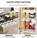 Airtight Insulated Food Storage Set Refrigerator Pantry Organizer Bins Stackable Fridge Organizer Bins with Lids Container Kitchen Set Storage Clear PET Material Odor-Resistant Space-Saving