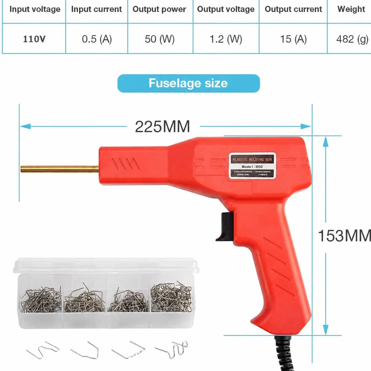 【Fathersdaygift】Car Plastic Welding Repair Tool, Handheldplastic Welder for Bumper and Dashboardfixes, Car Body Repair Tool, Portable Welder Machine