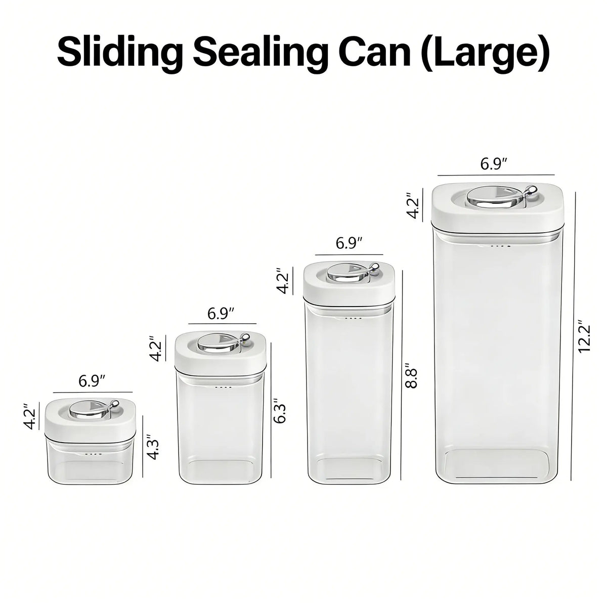 Airtight Insulated Food Storage Set Refrigerator Pantry Organizer Bins Stackable Fridge Organizer Bins with Lids Container Kitchen Set Storage Clear PET Material Odor-Resistant Space-Saving