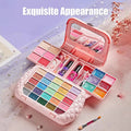 Princess Makeup Toy Set, 1 Set Washable Cosmetic Toy with Mirror, Pretend Play Beauty Toy, Birthday Gift, Interactive Game Props, Valentine'S Day Gift
