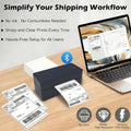 Wireless Bluetooth Thermal Shipping Label Printer 4X6 Support Android Mac Iphone Windows - Shipping Label Printer