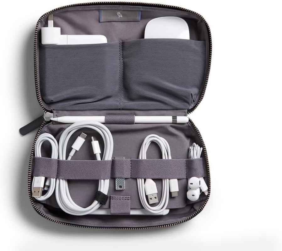 Tech Kit (Tech Accessories Organizer Pouch, Zipper Closure Design, Stores Power Bank, Phone Charger, Cables & More, Internal)