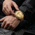 【Dealsforyoudays】Luxury Polygon Men'S Business Watch Waterproof Luminous Calendar Premium Metal Texture Gift Box Included for Men
