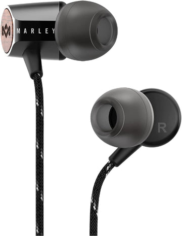 House of  Uplift 2: Wired Earphones with Microphone and Sustainable Materials (Black)