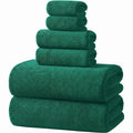 REDKISS Black Towel Set: a 6-Piece Set of Premium, Soft Bath Towels. This Ultra-Absorbent, Luxurious 6-Piece Set Includes 2 Bath Towels, 2 Hand Towels, and 2 Face Towels, Perfect for Everyday Use in Bathrooms, Gyms, Hotels, and Spas.