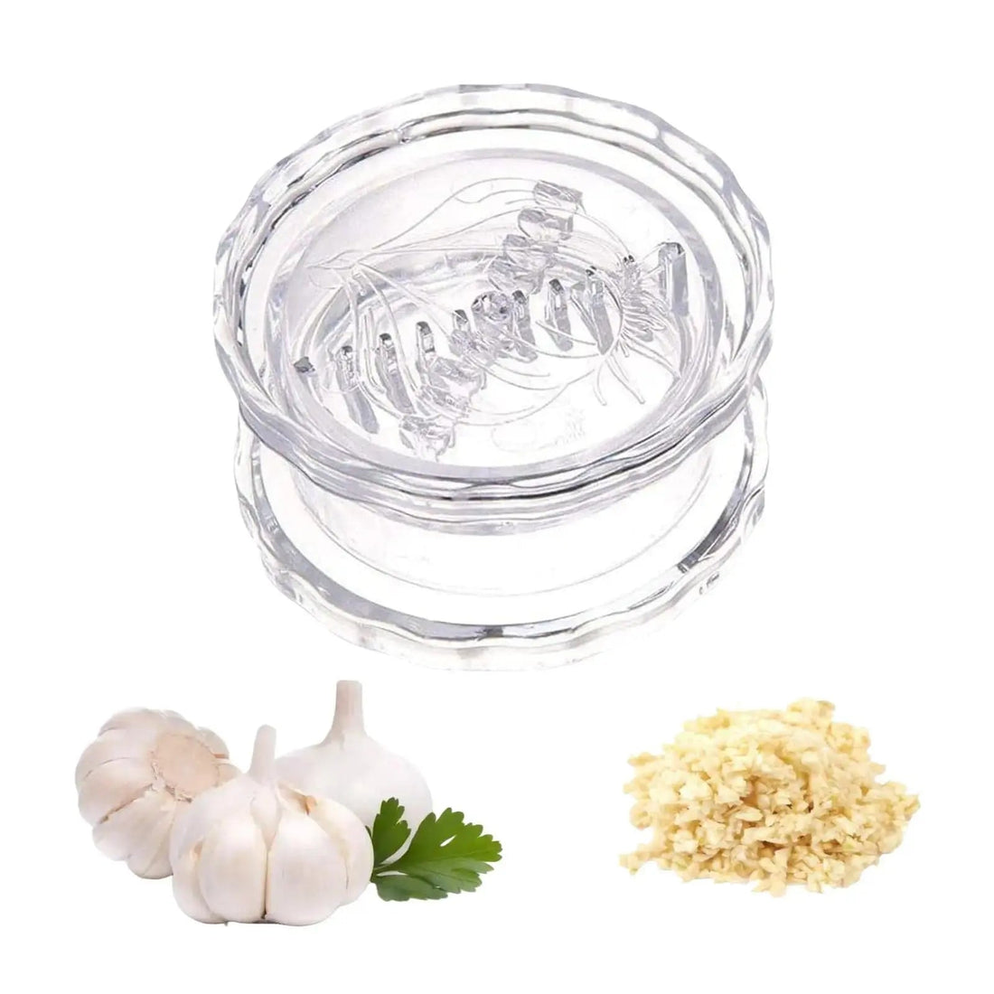 Manual Garlic Twister & Masher, Multi-Functional Mincer & Grinder for Garlic, Onion, Ginger, Herbs, Nuts, Impact Resistant Kitchen Gadget & Home Accessory