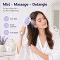 【Not Straightened】Electric Spray Air Cushion Massage Comb, Self-Cleaning Anti-Tangle Hair Brush, Anti-Static Volumizing Scalp Massage Brush for Dry Frizzy Hair Care, No Essential Oil Included