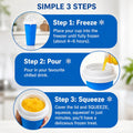 Food Grade Silicone Slushy Maker Cup - Lightweight and Reusable Double Layer Cooling Cup with 2 in 1 Straw and Spoon Cover - Thick Kitchen Bottles Drinkware Fruit Water Bottles