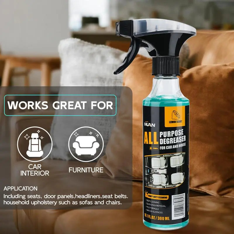 Nuan Heavy Duty Degreaser Upgraded Multipurpose Foam Cleaner, Easy to Use & High-Efficient, 2-In-1 Cleaning & Maintenance!Nuan Heavy Duty Degreaser