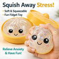 【Blind Box】2026 New Glitter Dumpling Squishy with Steamer Box, Soft Sensory Fidget Steamed Bun Squeeze Tool for Adult Stress & Anxiety Relief,